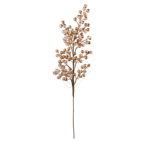 FIORI DELLE FESTE- RAMO CON ORO GRANDI h.80cm