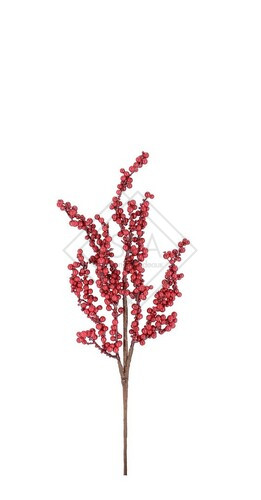RAMO HOLLYN CON BACCHE ROSSE IN POLISTIROLO (15x4x50h)