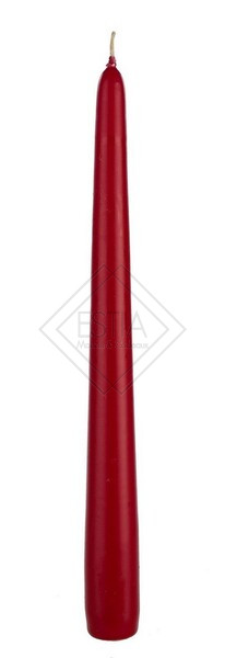 CANDELA  BASIC CONICA ROSSO SCURO 25CM