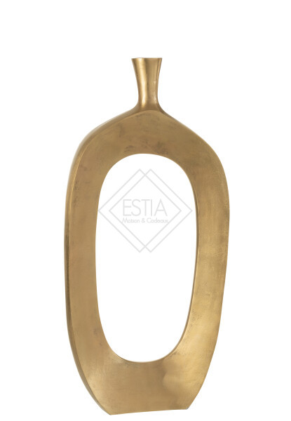 VASO NINA IN METALLO ORO large (35x10x75cm)