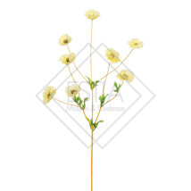 RAMO CON FIORI DI PAPAVERO IN SETA GIALLO (h.95cm)
