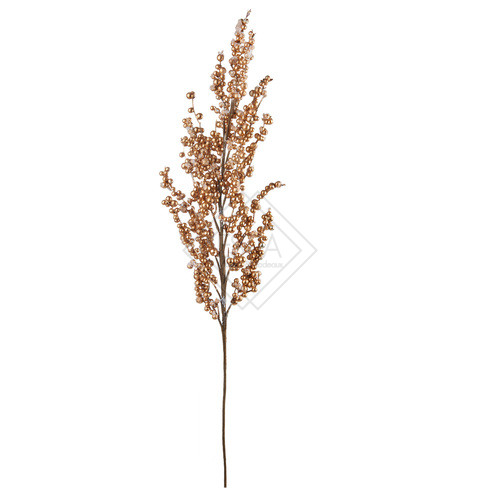 FIORI DELLE FESTE- RAMO CON BACCHE ORO PICCOLE h.85cm