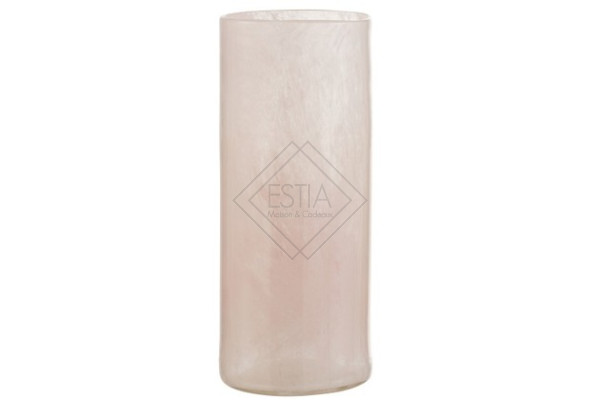 Vaso Vetro Rosa Chiaro Large 12x28