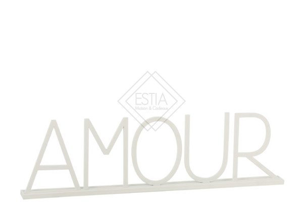 Amour Metallo Bianco 77x5x23