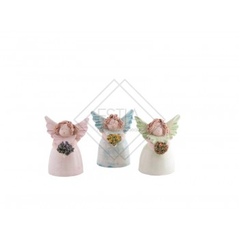 GLI UNICI FATTI A MANO CAMPANELLA ANGELO 3 COLORI 11 CM +GIFTBOX (8X8X11CM) BUTTERFLY DOPPIO COPERCHIO