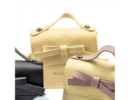BORSETTA PELLE PANNA CON TRACOLLA- FASHION BAGS (11,5x5x10cm)