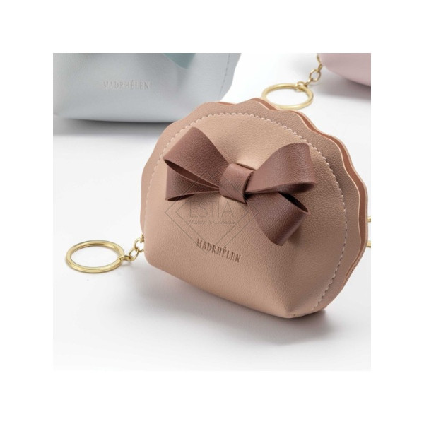 PORTACHIAVEI POCHETTE CIPRIA/ROSA (9x12,5cm)-CLISPBAG MH850