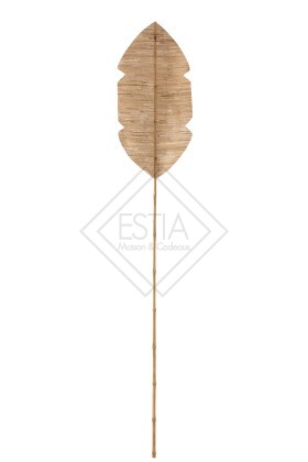 Foglia Decorativa Bambu/Foglie Di Banano Naturale Large (35X2X202CM)