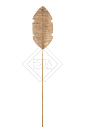 Foglia Decorativa Bambu/Foglie Di Banano Naturale Large (35X2X202CM)