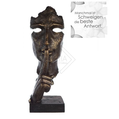 SCULTURA VOLTO IL SILENZIO (35x39x100cm)