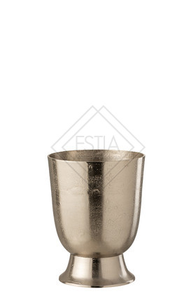 Secchiello Per Il Ghiaccio Champagne Alluminio Argento Small 25x32