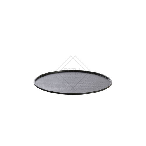 PIATTO ROTONDO IN METALLO NERO (Ã˜30x1,5 cm)