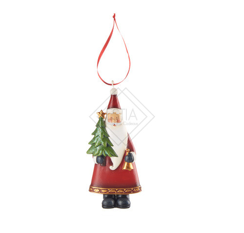 PENDENTE BABBO NATALE ALTO IN RESINA (6.5X15h)