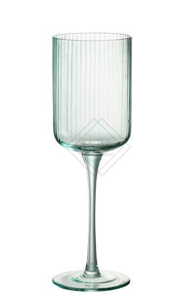Set 6 Bicchieri Da Vino Ralph In Vetro Verde (diam.7,5xh.23,5)