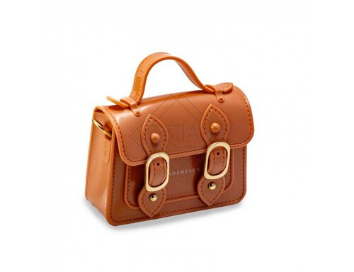 BORSA LUCIDA CON CATENA ROSA CIPRIA-SKY FASHION BAGS (12,5x4x9cm)