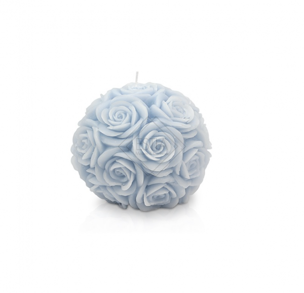 SFERA ROSELLINE NEW PICCOLA AZZURRO POLVERE DIAMETRO 10CM