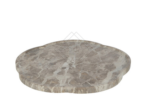 PIATTO FIORE GIREVOLE IN MARMO BEIGE (diam.40cm)