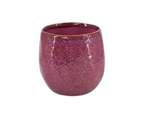 CACHEPOT PICCOLO "VULCAN" CERAMICA MALVA 12,00 CM x H 11,50 CM