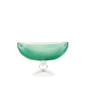 ALZATA IN VETRO GRANDE VERDE (19,5x11x12,5cm)