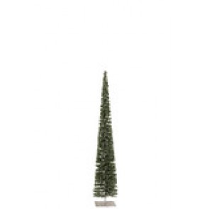 Albero Decorativo Neve Plastica Verde Large (12X12X79CM)