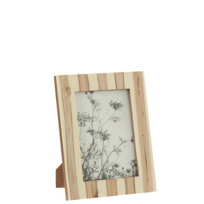 PORTAFOTO RETTANGOLARE IN LEGNO BIANCO/MARRONE (13x18cm)