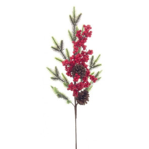 PICK JENNIE BACCHE ROSSE C-PIGNA GHIACCHIO H.63CM