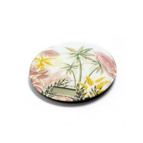 BILANCIA ROTONDA IN VETRO LINEA TROPICAL (diam. 18,5cm