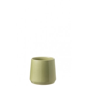 Portavasi Rotondo Ceramica Verde Small (17x17cm)