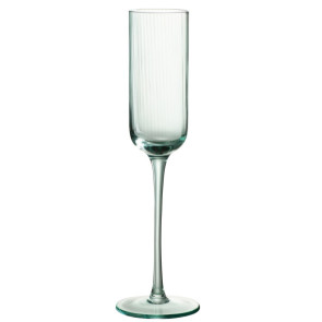 Set 6 Bicchieri Da Champagne Louise In Vetro Verde (diam.7x25,5cm)
