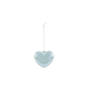 APPENDINO CON CALAMITA CUORE IN PORCELLANA CELESTE (4,5cm)