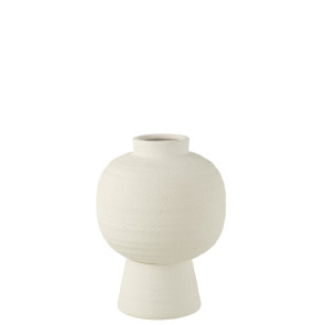 Vaso Lanterna Argilla Bianco Small (25x33cm)