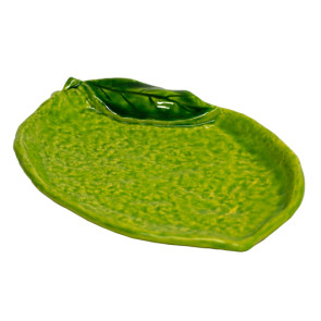 PIATTO DESSERT LIMONE IN CERAMICA LIME (24x17cm)