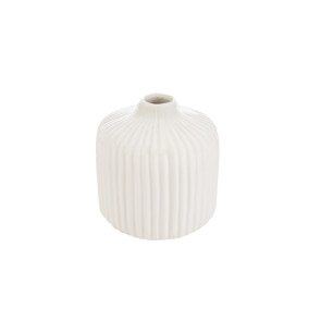 VASO IN PORCELLANA BIANCO (11XH.11,5CM)