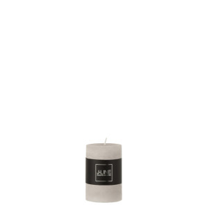 CANDELA CILINDRICA COLOR GRIGIO CHIARO-18 ore (5x5x7,5cm)