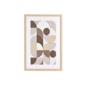 QUADRO CON CORNICE IN LEGNO E VETRO (40x6x60h)