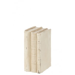 Libri Deco Resina Bianco Small (11X7.5X17CM)