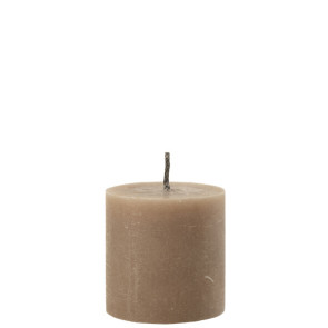 CANDELA DA ESTERNO BEIGE SMALL 70ore (13x13x13cm)