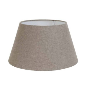 PARALUME ROTONDO IN LINO GRIGIO SCURO (30x19x17cm)