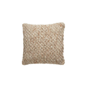 CUSCINO QUADRATO IN TESSUTO BEIGE (45x45cm)
