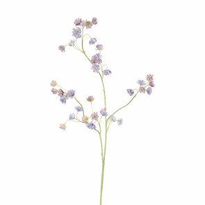 RAMO CON FIORI ASTRANTIA SPRAY IN SETA BLU (h.84cm)