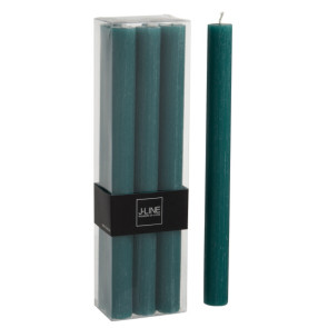 SCATOLA 6 CANDELE VERDE SCURO- 9ORE (7x4,5x24cm)