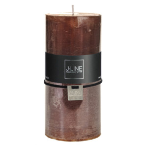 CANDELA CILINDRICA COLOR MARRONE-52 ore (7x7x15cm)