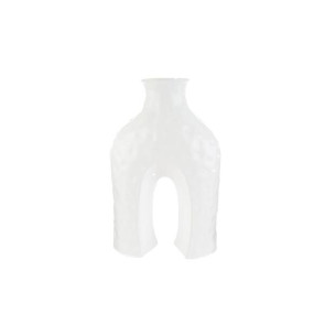 VASO IN CERAMICA BIANCO (27,5x14xh.44cm)
