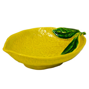 INSALATIERA MEDIA LIMONE IN CERAMICA GIALLO (30x23cm)