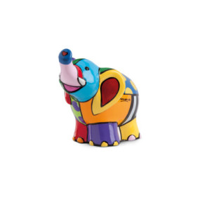 ELEFANTE BRITTO (10X13CM) IN CERAMICA