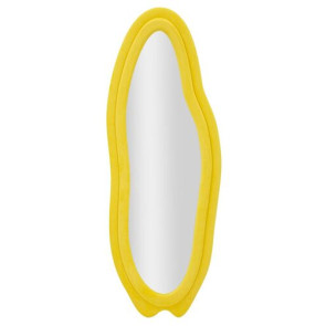 SPECCHIO DA MURO CHANEL IN TESSUTO GIALLO (60x4x160cm)