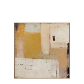 QUADRO ASTRATTO IN ACRILICO SU TELA CON CORNICE (100x100cm)