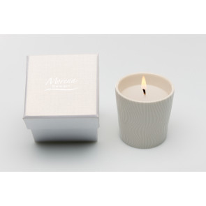 CANDELA PICOOLA IN BICCHIERE IN PORCELLANA BIANCA (6x6cm) SIMPLY LIGHT CON ASTUCCIO