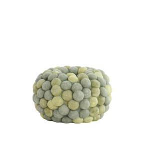VASSO ROTONDO BASSO IN CERAMICA VERDE/VERDE SCURO (40x23,5cm)