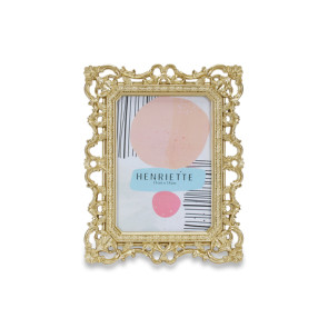PORTAFOTO STILE ROCOCO' COLOR CHAMPAGNE (int.13x18cm)